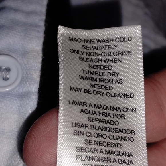 Chicos Blue Tie-Dye Button-Up Shirt Great Condition - Picture 4 of 7